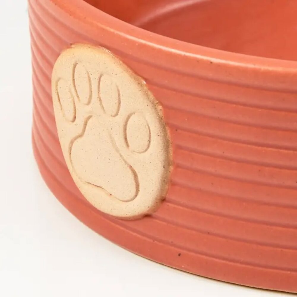 Paw Print Pet Bowl Large Primitives by Kathy NWT - Picture 3 of 3